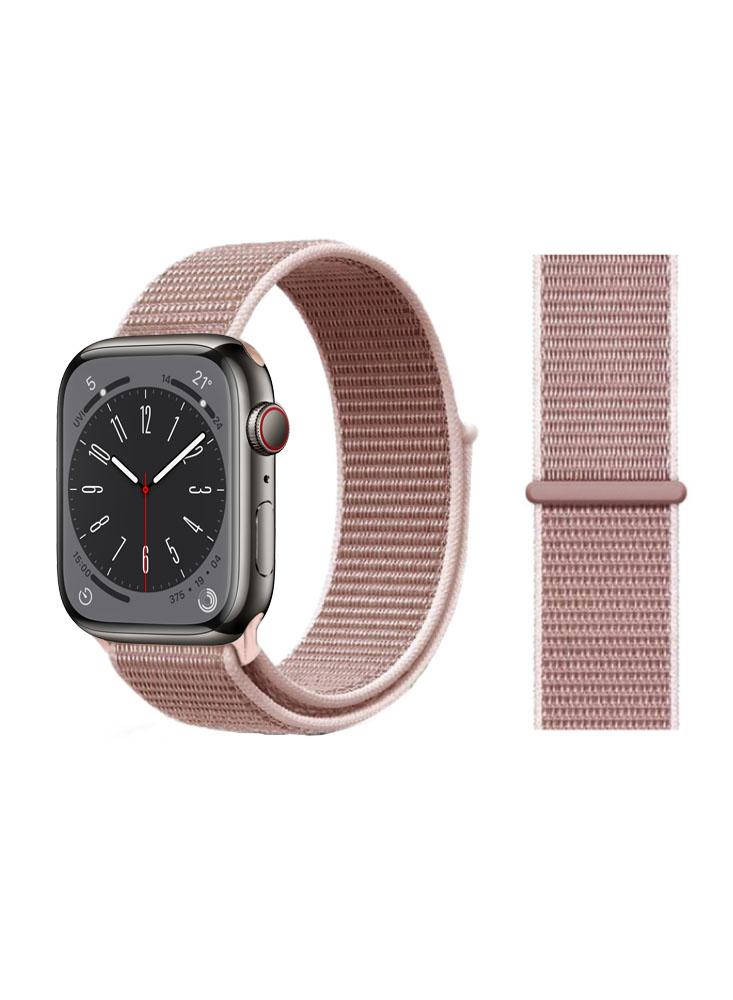 apple watch series 9 gps 41mm aluminum case with solo loop size 7 midnight тёмная ночь mt9t3 Perfii Nylon Loop Replacement Band For Apple Watch 41\/40\/38mm Series 8\/7\/6\/SE\/5\/4\/3