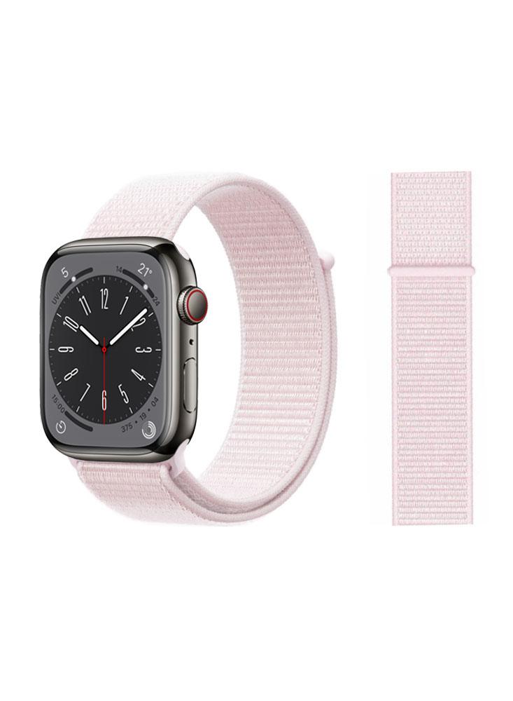 Perfii Nylon Loop Replacement Band For Apple Watch 41\/40\/38mm Series 8\/7\/6\/SE\/5\/4\/3 screen protectors for apple watch se series 6 40mm 44mm iwatch 5 4 cover film for apple watch 7 protector 45mm 41mm accessories