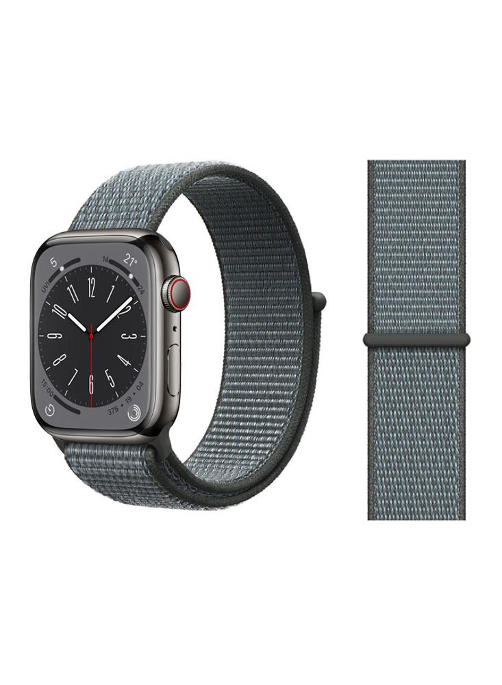 Perfii Nylon Loop Replacement Band For Apple Watch 41/40/38mm Series 8/7/6/SE/5/4/3 strap for apple watch 5 band 44mm 40mm iwatch serie 6 se 4 3 2 stainless steel bracelet milanese loop apple watch band 38mm 42mm