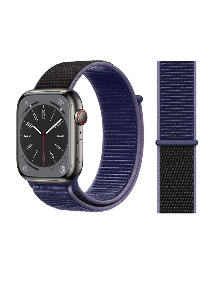 Perfii Nylon Loop Replacement Band For Apple Watch 41\/40\/38mm Series 8\/7\/6\/SE\/5\/4\/3 стекло для apple watch interstep 3d pmma apple watch s4 s5 40mm