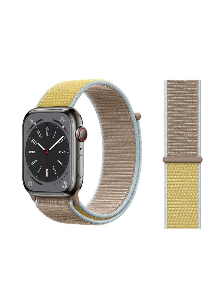 Perfii Nylon Loop Replacement Band For Apple Watch 41\/40\/38mm Series 8\/7\/6\/SE\/5\/4\/3 nato strap for apple watch band 44mm 40mm 38mm 42mm 45mm 41mm sports nylon watchband bracelet correa iwatch series 7 se 6 5 4 3