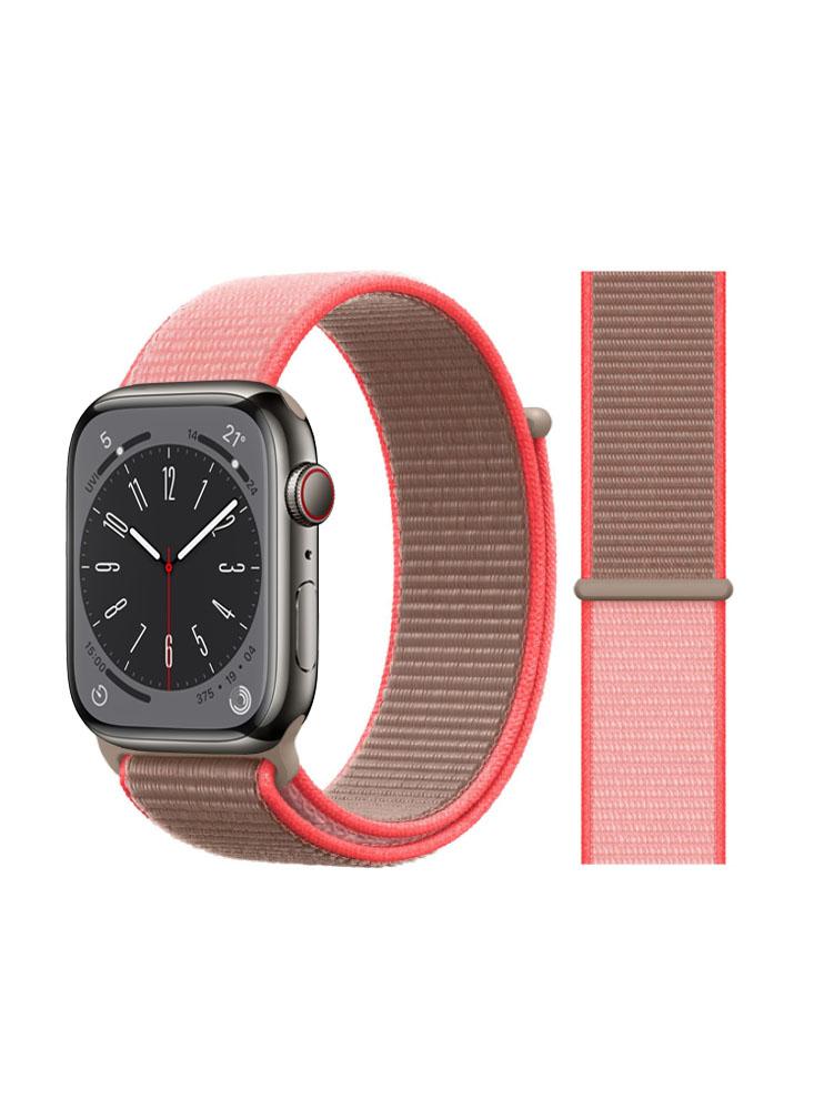 Perfii Nylon Loop Replacement Band For Apple Watch 41\/40\/38mm Series 8\/7\/6\/SE\/5\/4\/3 suitable for apple watch band series 7 se6 5 4 3 2 1 stainless steel metal band strap iwatch series 38 40 41 mm 42 44 45mm tools