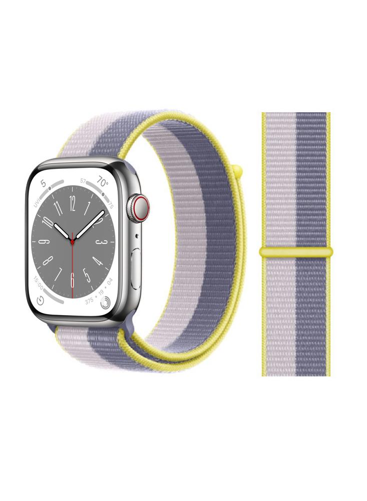 Perfii Nylon Loop Replacement Band For Apple Watch 41,40,38 mm Series 8,7,6,SE,5,4,3 силиконовый ремешок для часов apple watch 6 5 4 3 se 7 браслет с мультяшным принтом диснея микки и минни маус 38 40 41 мм 42 44 45 мм