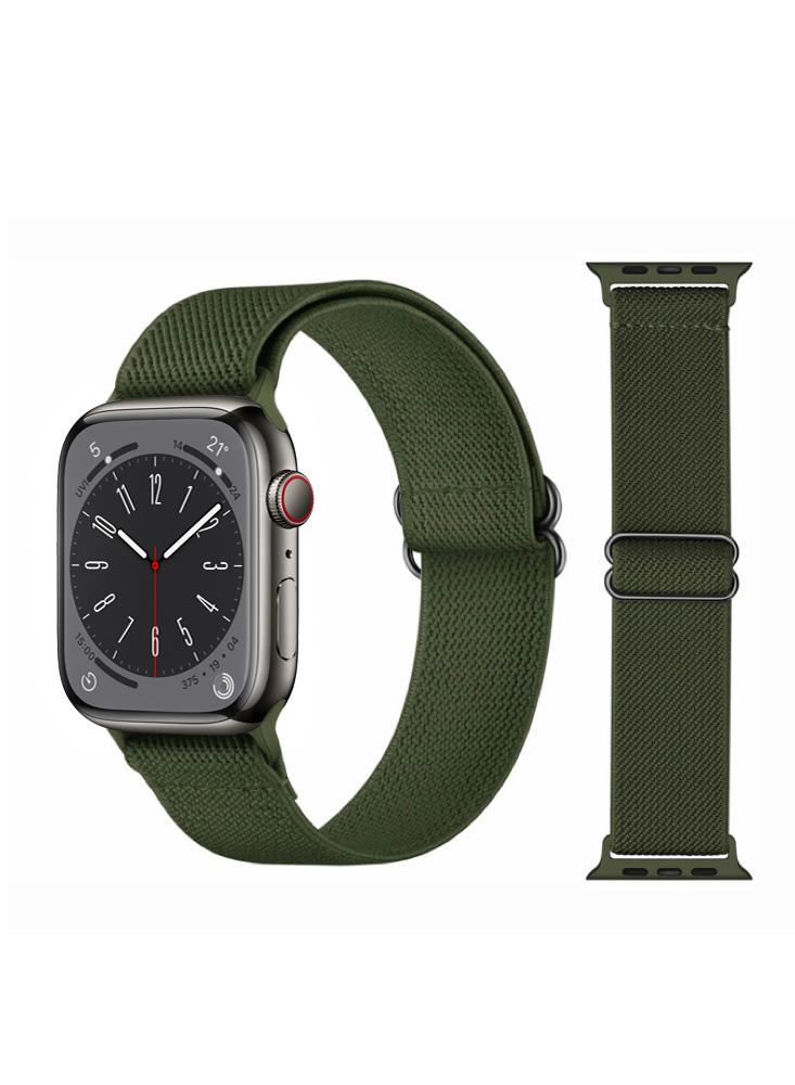 Perfii Solid Adjustable Braided Solo Replacement Band for Apple Watch 49\/45\/44\/42mm Series Ultra\/8\/7\/6\/SE\/5\/4\/3 carbon fiber strap for apple watch band 44mm 42mm 40mm 38mm 45mm bracelet for iwatch 7 6 se 5 4 3 2 1series accessories 2021 new
