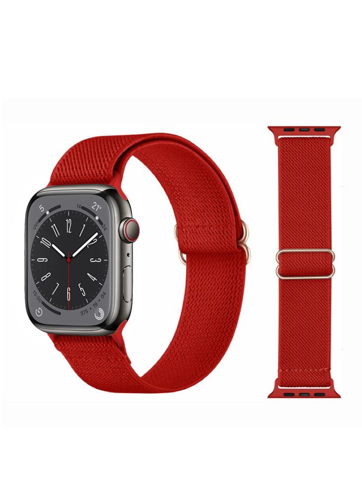Perfii Solid Adjustable Braided Solo Replacement Band for Apple Watch 49\/45\/44\/42mm Series Ultra\/8\/7\/6\/SE\/5\/4\/3 ремешок interstep mesh для apple watch 42mm
