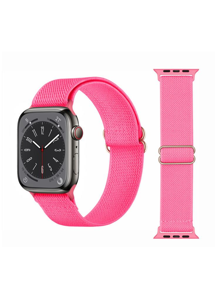 Perfii Solid Adjustable Braided Solo Replacement Band For Apple Watch 41\/40\/38mm Series 8\/7\/6\/SE\/5\/4\/3 perfii adjustable silicone solo loop replacement band for apple watch 41 40 38mm series 8 7 6 5 4 se