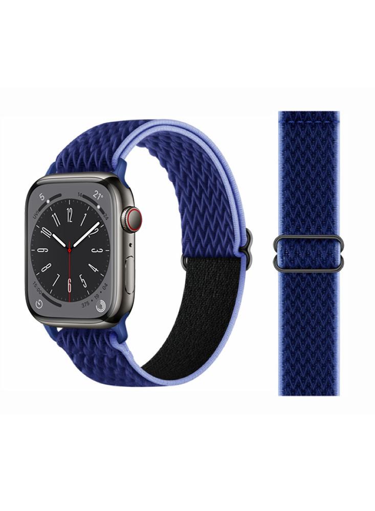 Perfii Wavy Adjustable Braided Solo Replacement Band For Apple Watch 49\/45\/44\/42mm Series Ultra\/8\/7\/6\/SE\/5\/4\/3 scafati smart watch 45mm series 7 bluetooth call 1 8 infinite screen wireless charger gps track voice assistanti iwo smartwatch