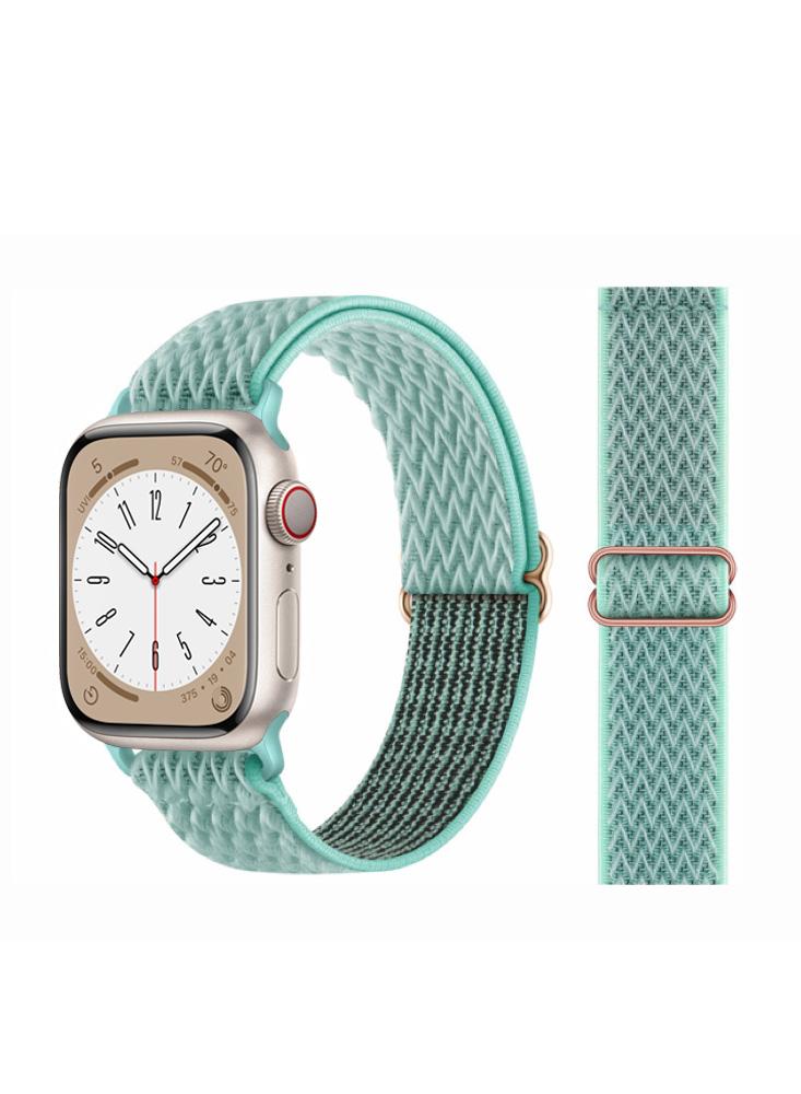 Perfii Wavy Adjustable Braided Solo Replacement Band For Apple Watch 49\/45\/44\/42mm Series Ultra\/8\/7\/6\/SE\/5\/4\/3 nylon braided loop strap for apple watch 6 se 5 band 44mm 40mm 38mm 42mm smartwatch elastic belt bracelet on iwatch series 54321