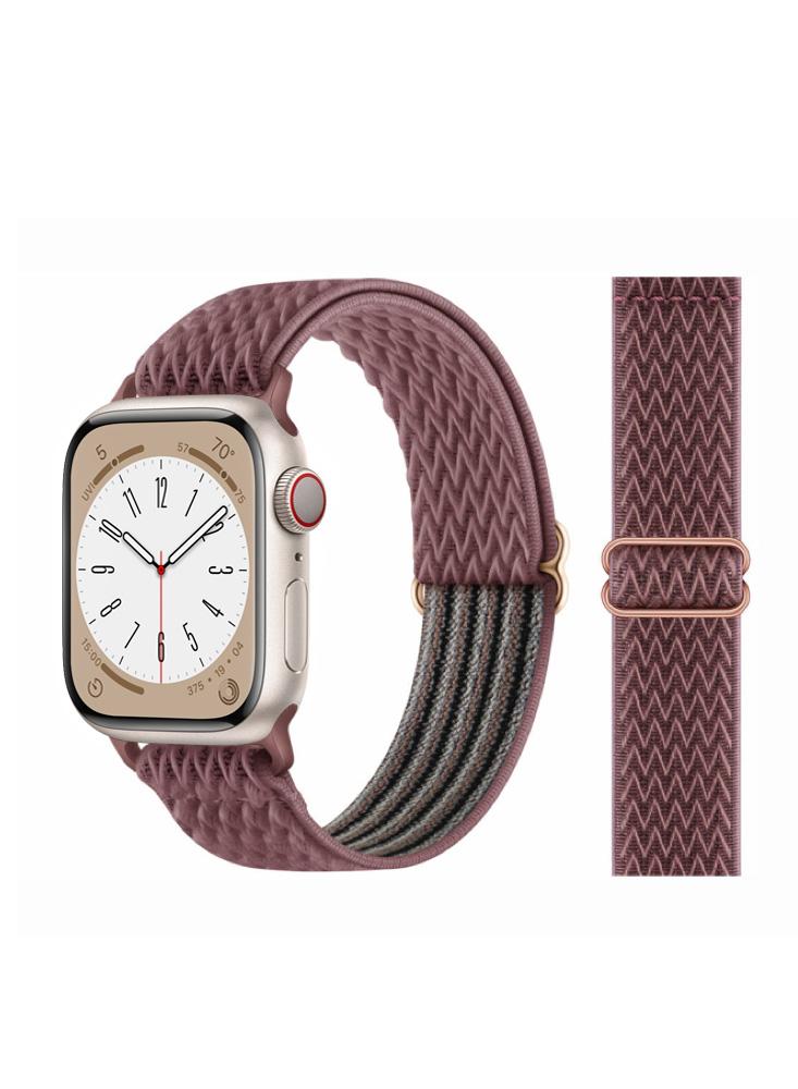 Perfii Wavy Adjustable Braided Solo Replacement Band For Apple Watch 49\/45\/44\/42mm Series Ultra\/8\/7\/6\/SE\/5\/4\/3 watch accessory for samsung galaxy watch 3 4 watch4 40mm 44mm watch4 classic 42mm 46mm band fashion bracelet metal wrist strap