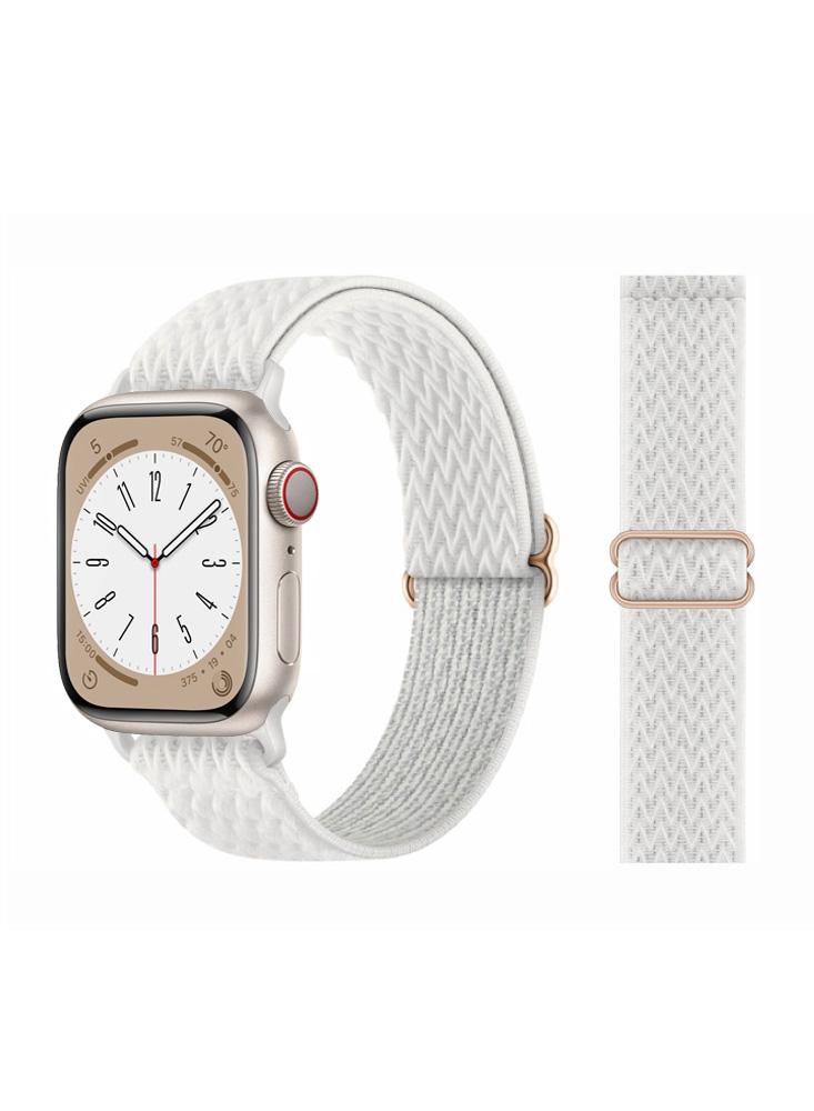 Perfii Wavy Adjustable Braided Solo Replacement Band For Apple Watch 41\/40\/38mm Series 8\/7\/6\/SE\/5\/4\/3 6 colors drawstring breathable mesh octagonal caps popular tourism adjustable comfortable linum women fashion leisure