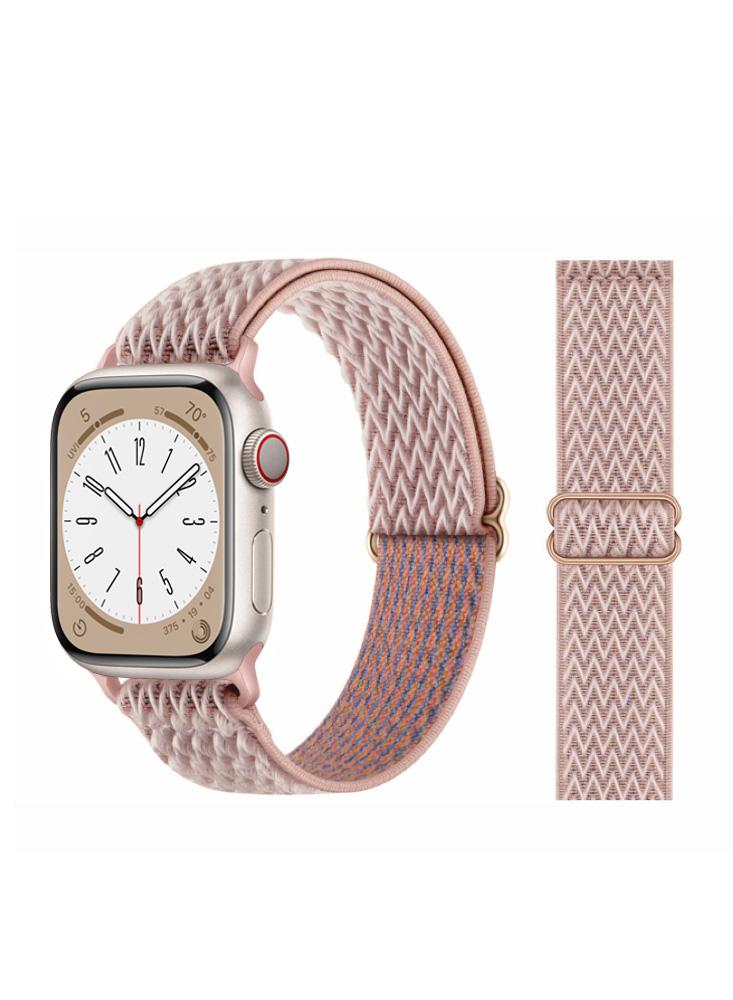 Perfii Wavy Adjustable Braided Solo Replacement Band For Apple Watch 41\/40\/38mm Series 8\/7\/6\/SE\/5\/4\/3 go2boho rope jewlery bracelet women bracelets for men enamel letter braided adjustable handwoven fashion fadeless bead cuff