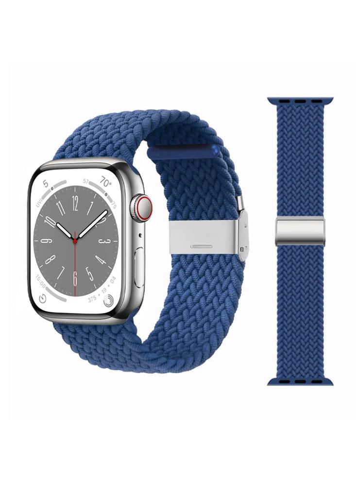 Perfii Adjustable Braided Solo Loop Replacement Band For Apple Watch 49\/45\/44\/42mm Series Ultra\/8\/7\/6\/SE\/5\/4\/3 perfii silicone loop replacement band for apple watch 49 45 44 42mm series ultra 8 7 6 5 4 se medium