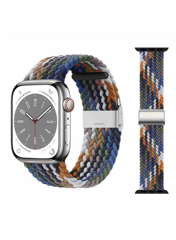 Perfii Adjustable Braided Solo Loop Replacement Band For Apple Watch 49\/45\/44\/42mm Series Ultra\/8\/7\/6\/SE\/5\/4\/3 1pcs adjustable watch back case opener watch battery replacement tool kit battery cover remover screw wrench watch back remover