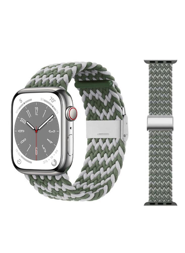 Perfii Adjustable Braided Solo Loop Replacement Band For Apple Watch 49\/45\/44\/42mm Series Ultra\/8\/7\/6\/SE\/5\/4\/3 braided solo loop nylon fabric strap for apple watch band 44mm 40mm 38mm 42mm elastic bracelet for iwatch series 6 se 5 4 3