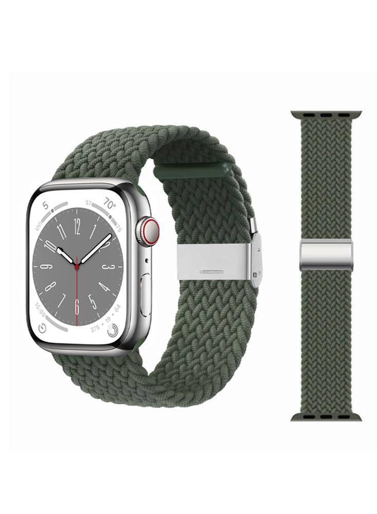 Perfii Adjustable Braided Solo Loop Replacement Band For Apple Watch 41\/40\/38mm Series 8\/7\/6\/SE\/5\/4\/3