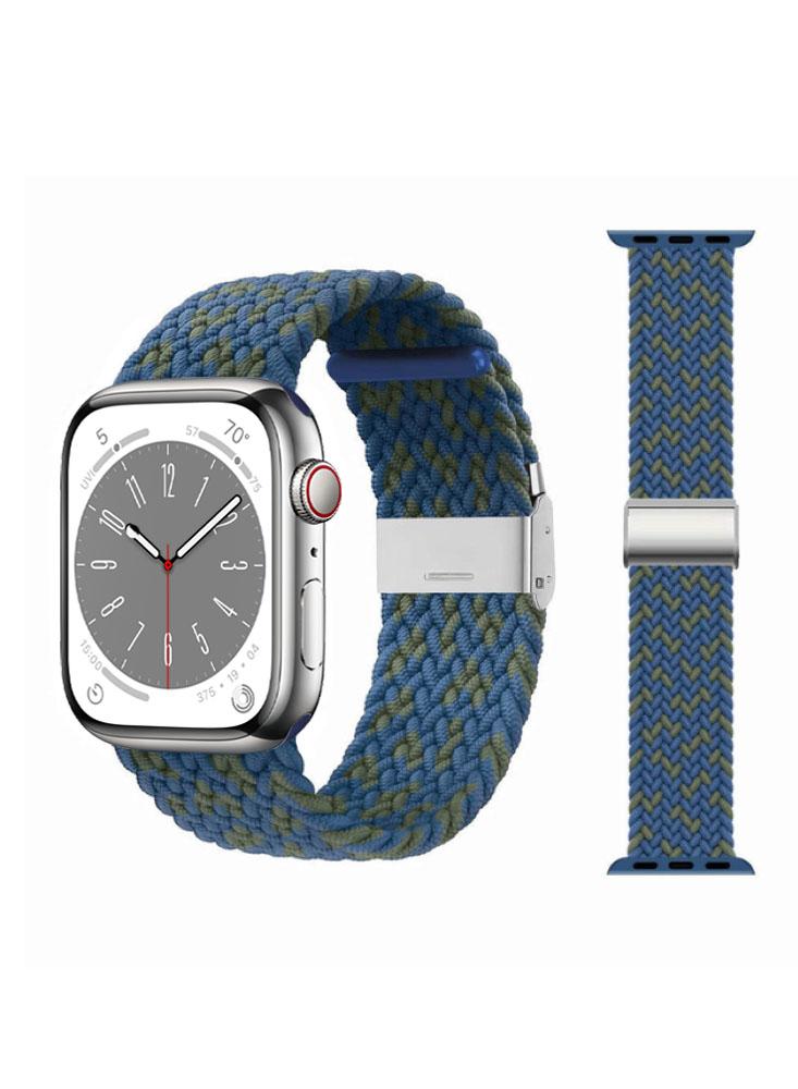 Perfii Adjustable Braided Solo Loop Replacement Band For Apple Watch 41\/40\/38mm Series 8\/7\/6\/SE\/5\/4\/3