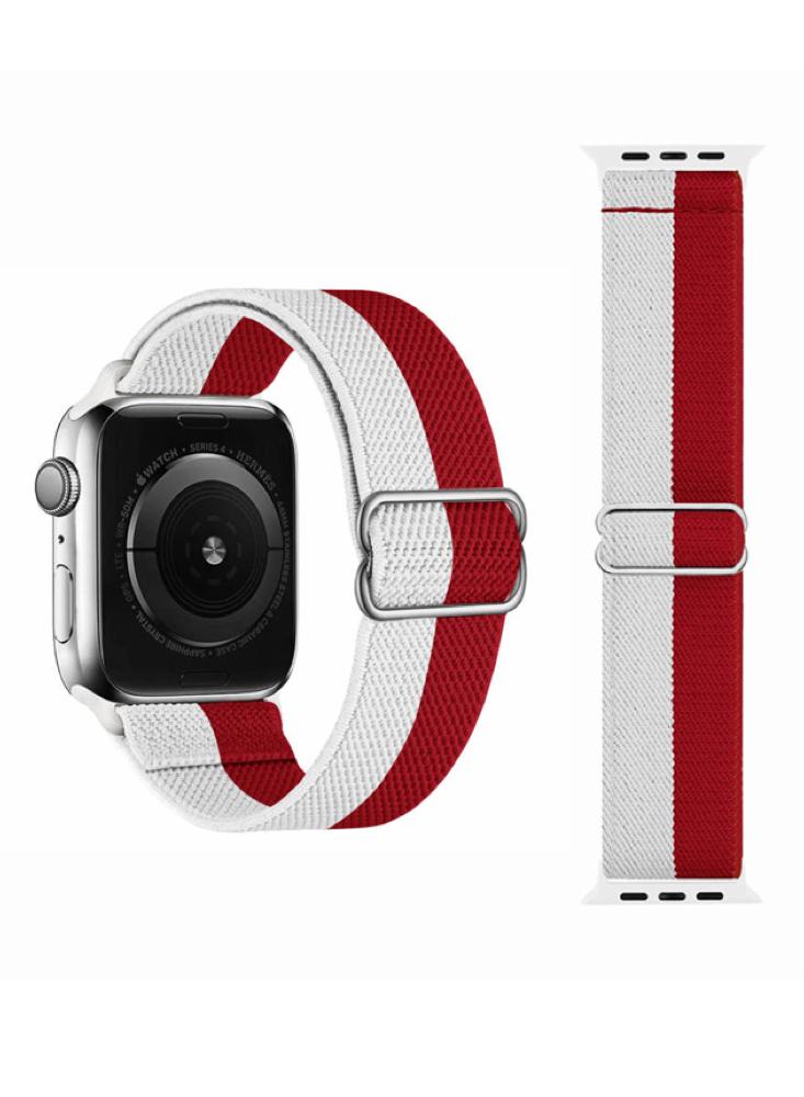 Perfii Flag Adjustable Braided Solo Replacement Band For Apple Watch 49, 45, 44, 42 mm Series Ultra 8 7 6 SE 5 4 3 flag of the czech republic men cotton classic baseball cap adjustable size