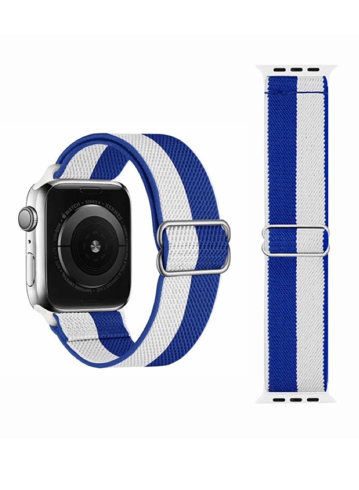 Perfii Flag Adjustable Braided Solo Replacement Band For Apple Watch 41, 40, 38 mm Series 8 7 6 SE 5 4 3 the kingdom of denmark hand flag vietnam flag flaying 20x30cm 10piece