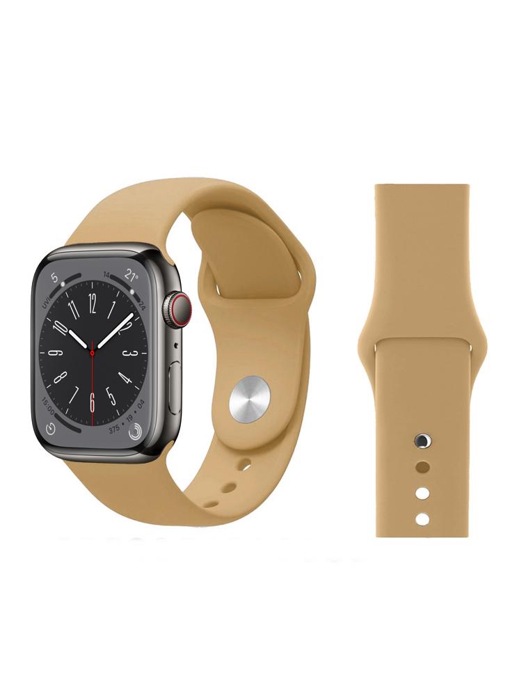 m watch strap metal 44 mm gold Perfii Solid Silicone Replacement Band for Apple Watch 49, 45, 44, 42 mm Series Ultra 8 7 6 5 4 SE