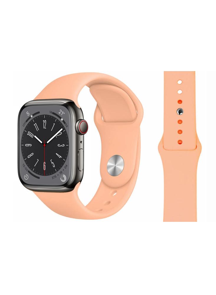 Perfii Solid Silicone Replacement Band for Apple Watch 49, 45, 44, 42 mm Series Ultra 8 7 6 5 4 SE strap case silicone original 20mm strap for samsung galaxy watch active 2 40 44mm smartwatch wristband for huawei gt 2 42mm