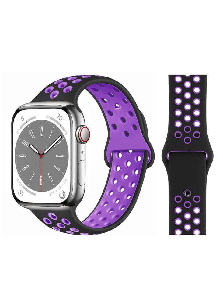Perfii Dot Silicone Replacement Band For Apple Watch 41, 40, 38 mm Series 8 7 6 5 4 SE m watch strap silicone 40 mm pink