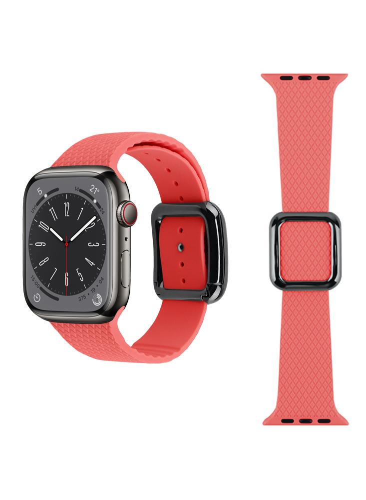 Perfii Silicone Replacement Band For Apple Watch 41/40/38mm Series 8/7/6/5/4/SE promotion 20mm 22mm soft military sport bracelet waterproof anti sweat watch band outdoor silicone pin buckle strap