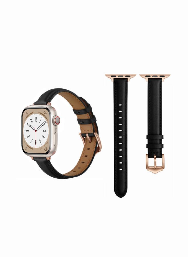 Perfii Tee Leather Replacement Band For Apple Watch 49\/45\/44\/42mm Series Ultra\/8\/7\/6\/5\/4\/SE high quality ultra thin genuine leather watch strap for men lady universal suitable for ck 12mm 16mm 18mm 20mm watchband