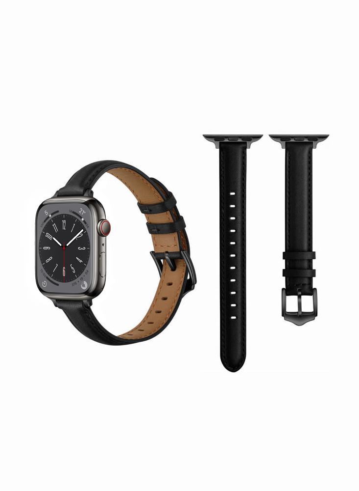 цена Perfii Tee Leather Replacement Band For Apple Watch 41\/40\/38mm Series 8\/7\/6\/5\/4\/SE