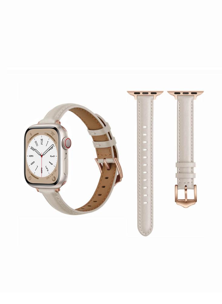 Perfii Tee Leather Replacement Band For Apple Watch 41\/40\/38mm Series 8\/7\/6\/5\/4\/SE цена и фото