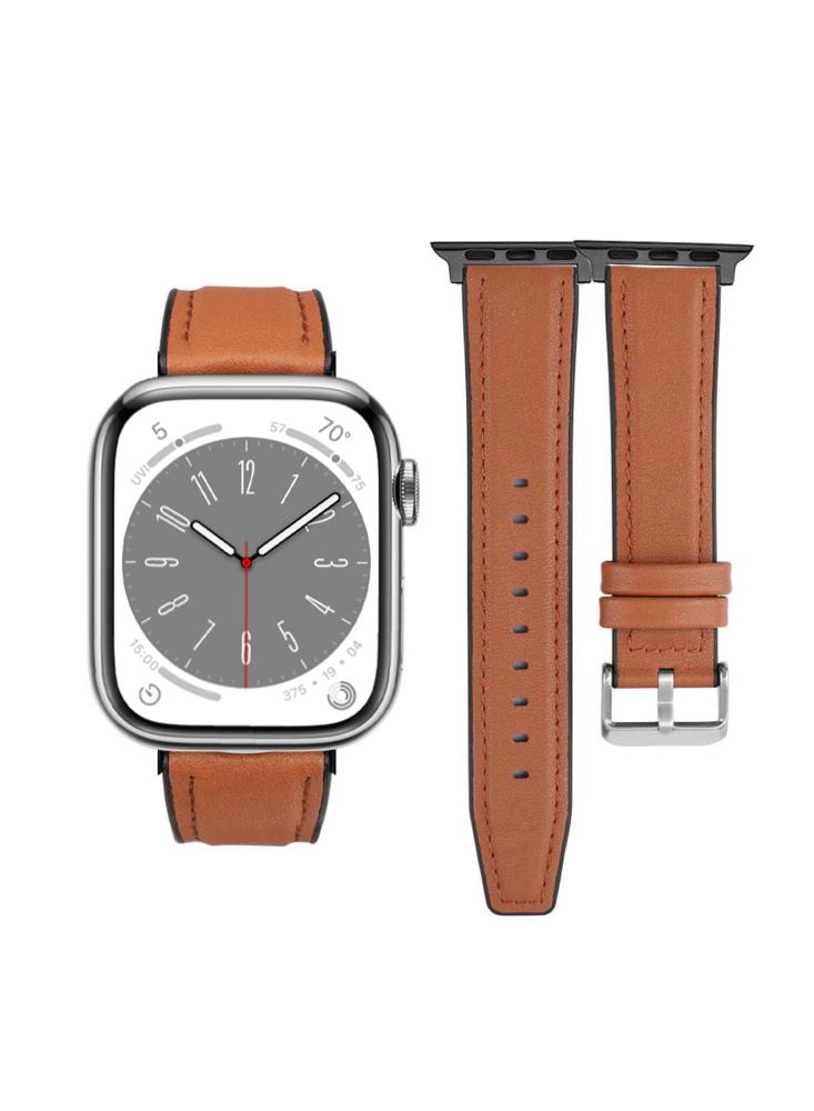 Perfii Official Hybrid Leather Replacement Band For Apple Watch 49\/45\/44\/42mm Series Ultra\/8\/7\/6\/5\/4\/SE freight compensation and replacement package