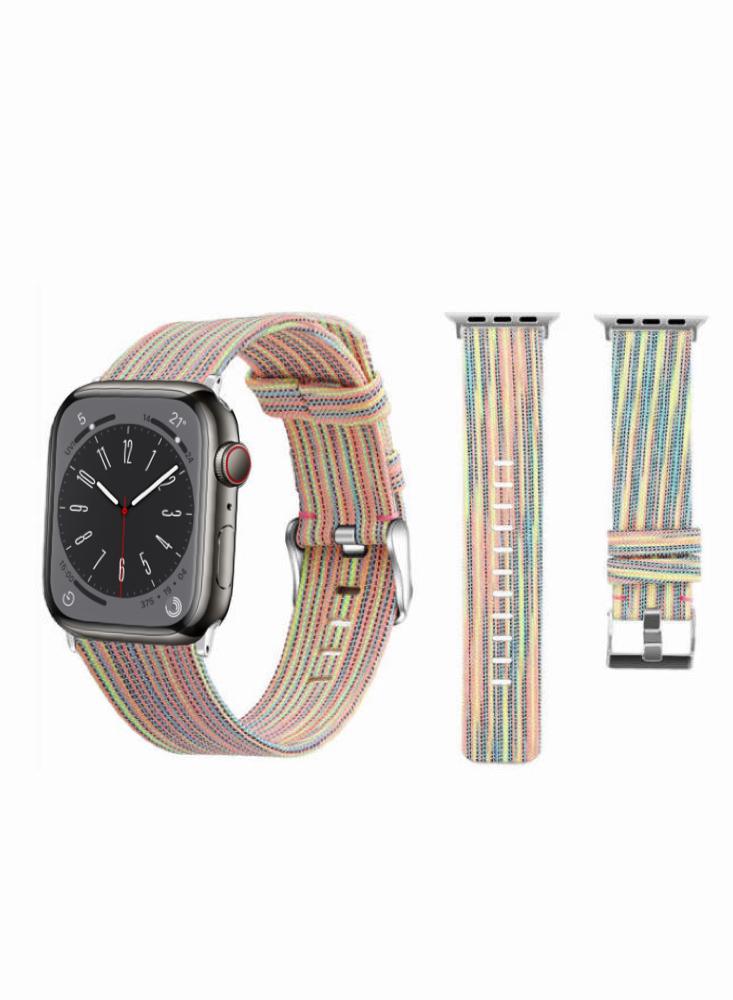 Perfii Fabric Replacement Band For Apple Watch 49/45/44/42mm Series Ultra/8/7/6/5/4/SE