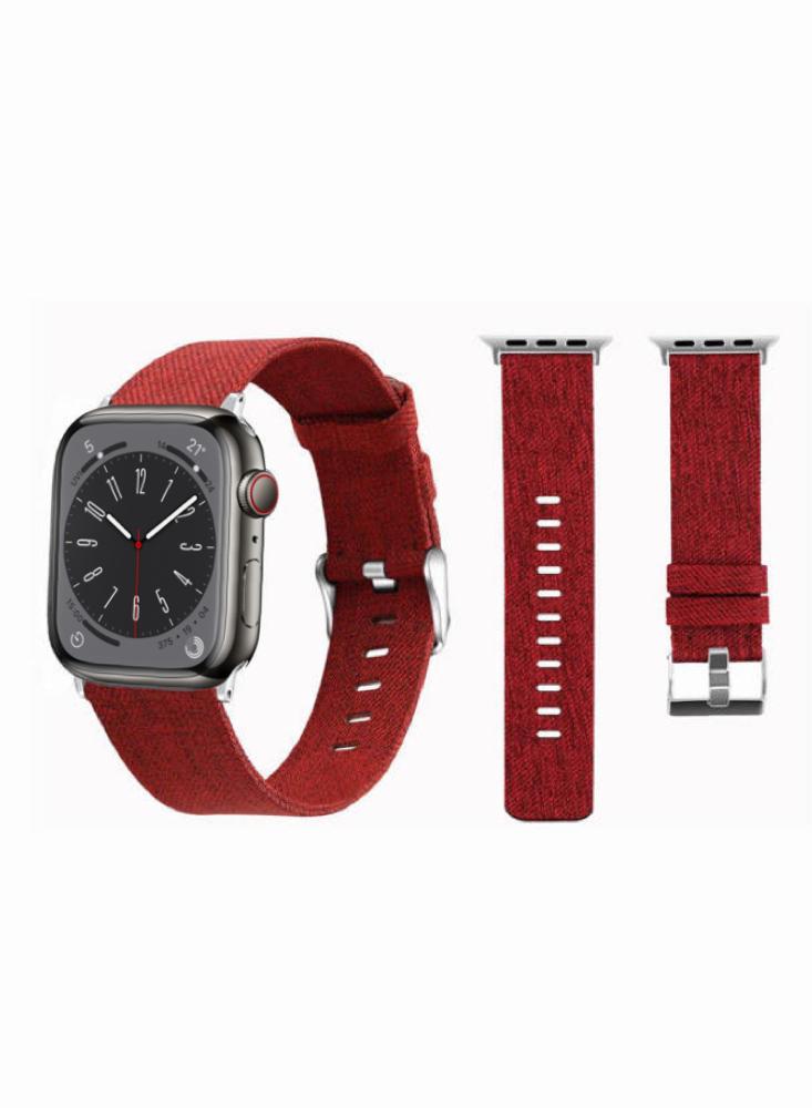 Perfii Fabric Replacement Band For Apple Watch 41/40/38mm Series 8/7/6/5/4/SE цена и фото