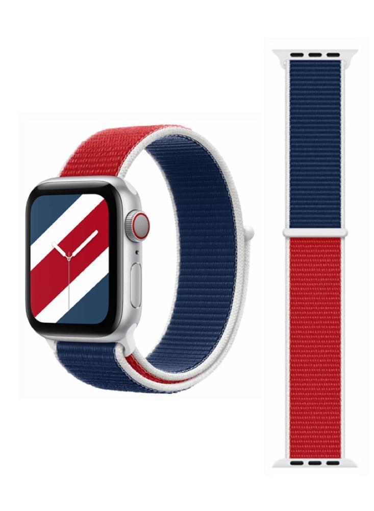 Perfii Flag Nylon Loop Replacement Band  For Apple Watch 49/45/44/42mm Series Ultra/8/7/6/5/4/SE flag 12 5 x 18red hat flag high quality single side flag party diy festival decoration accessiories