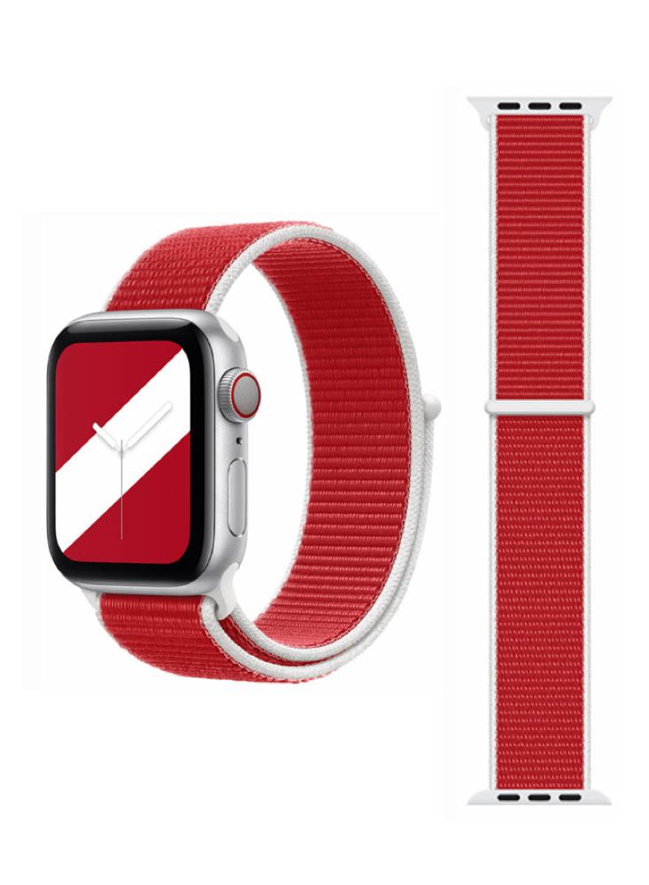 Perfii Flag Nylon Loop Replacement Band  For Apple Watch 49/45/44/42mm Series Ultra/8/7/6/5/4/SE