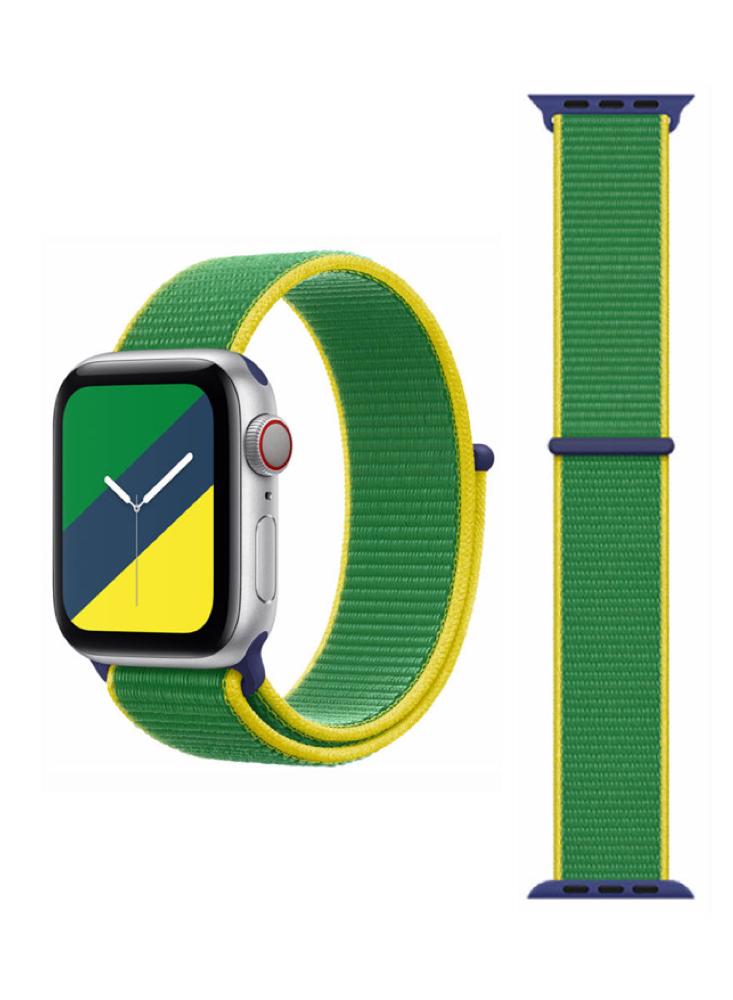 Perfii Flag Nylon Loop Replacement Band  For Apple Watch 49/45/44/42mm Series Ultra/8/7/6/5/4/SE цена и фото