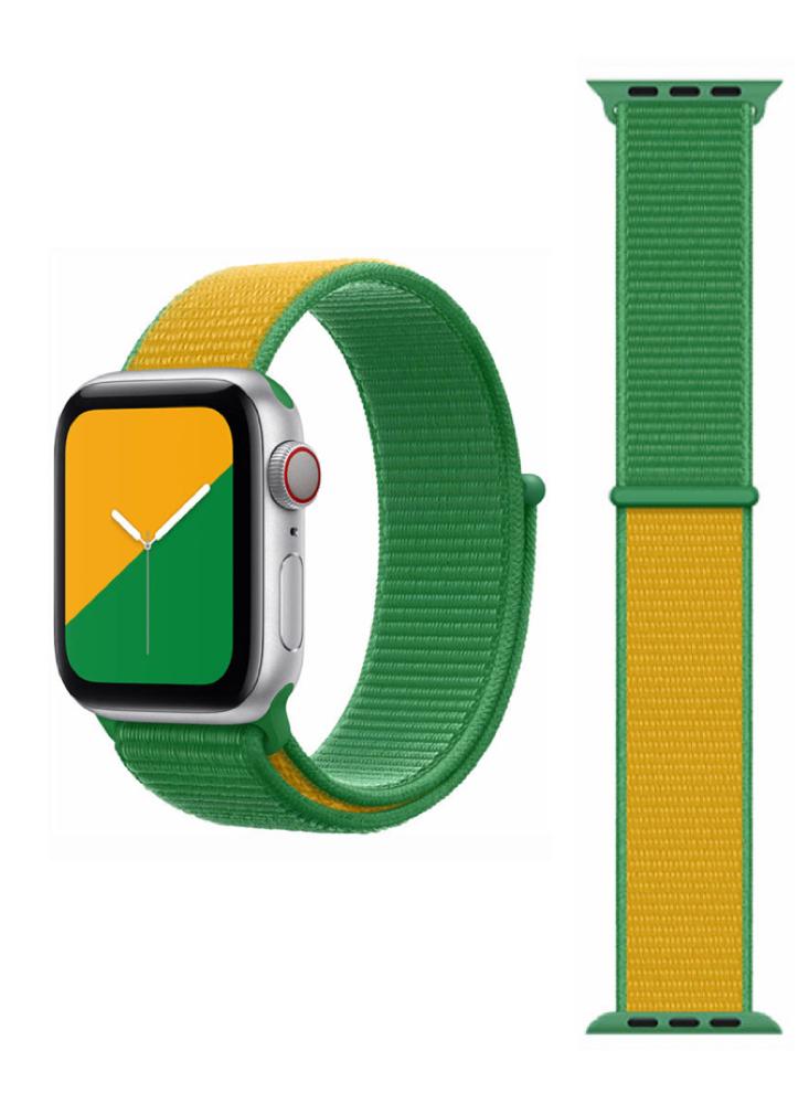 Perfii Flag Nylon Loop Replacement Band For Apple Watch 41\/40\/38mm Series 8\/7\/6\/5\/4\/SE 20mm 22mm nylon loop band wrist for samsung galaxy watch 4 classic 40mm 42mm 44mm 46mmsmart watch wrist band for active 2 strap