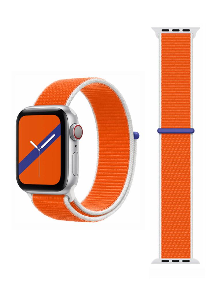 Perfii Flag Nylon Loop Replacement Band For Apple Watch 41\/40\/38mm Series 8\/7\/6\/5\/4\/SE