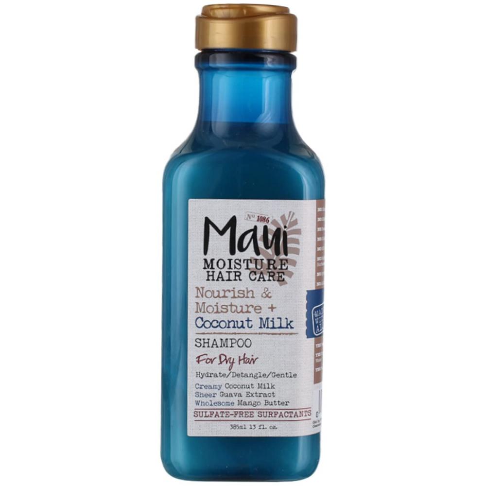 MAUI NOURISH \& MOISTURE COCONUT MILK SHAMPOO 385 ML maui moisture shampoo for damaged and chemically treated hair 13 fl oz 385 ml