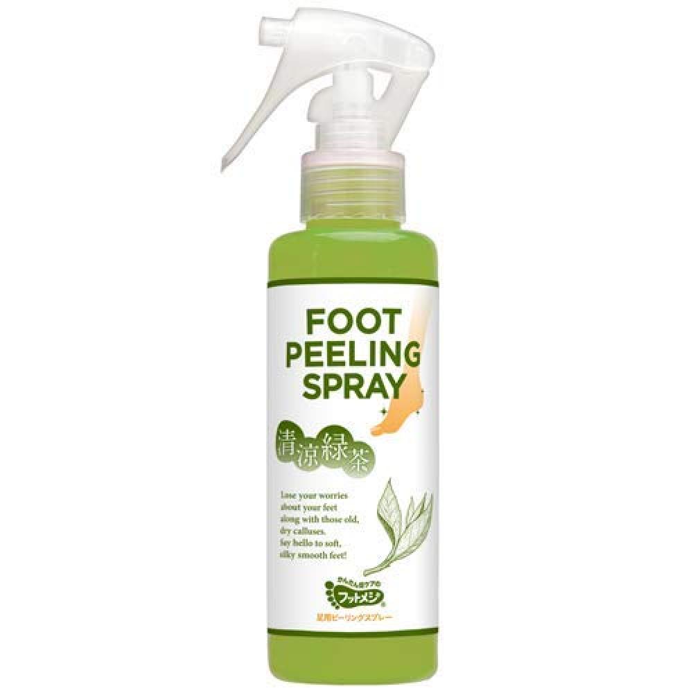FOOT PEELING SPRAY GREEN foot spa ice cooling gel menthol peppermint and eucalyptus oil 16 oz 473 ml