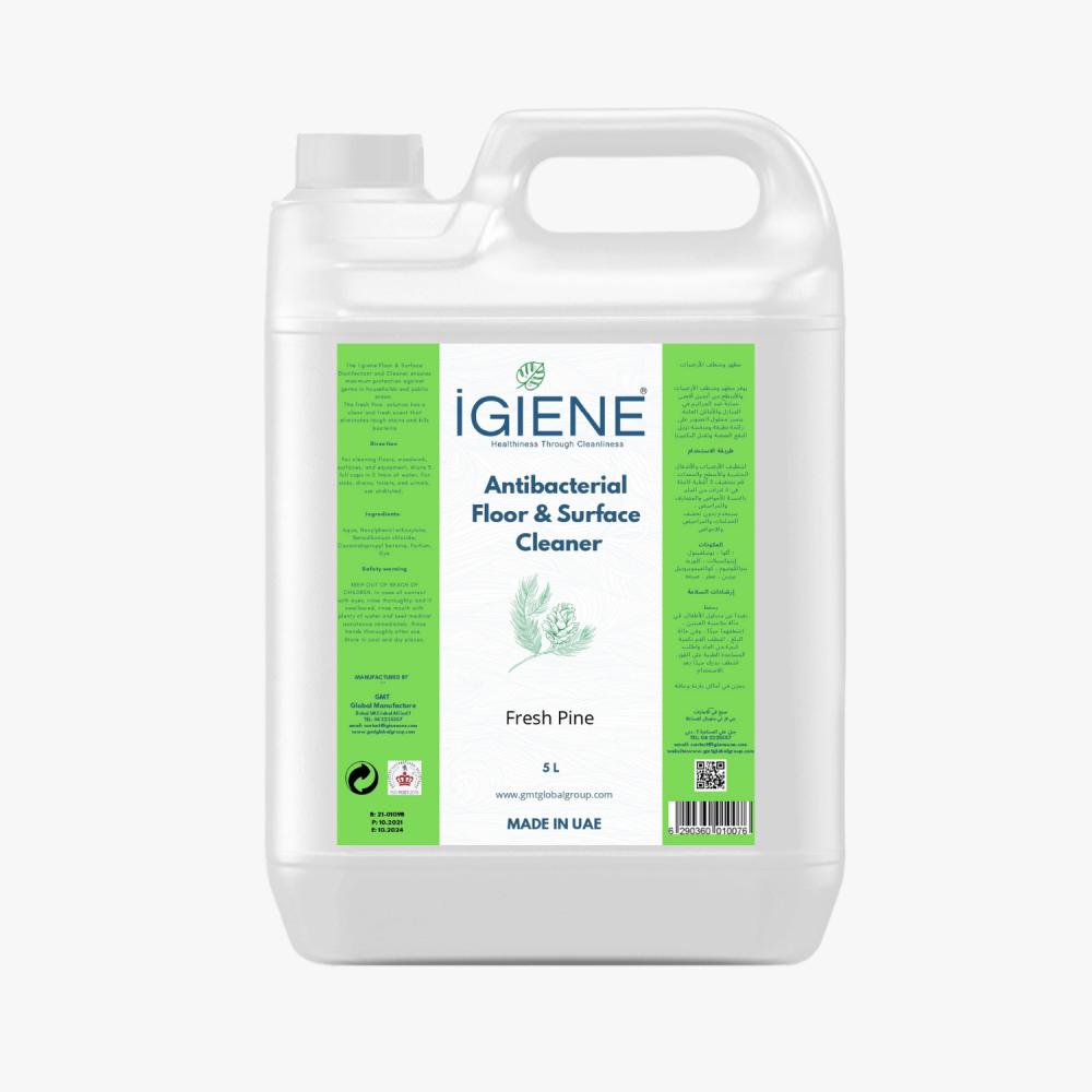 IGIENE Floor \& Surface Cleaner - Fresh Pine - 5 Litre 2020 rotating magic mop and bucket kitchen floor flat mop cleaner 360 for wash floor home cleaning with microfiber mop head