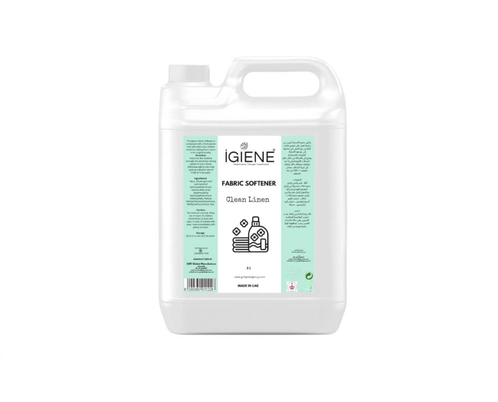 IGIENE Fabric Softener - 5 L - Clean Linen igiene disinfectant liquid 5l