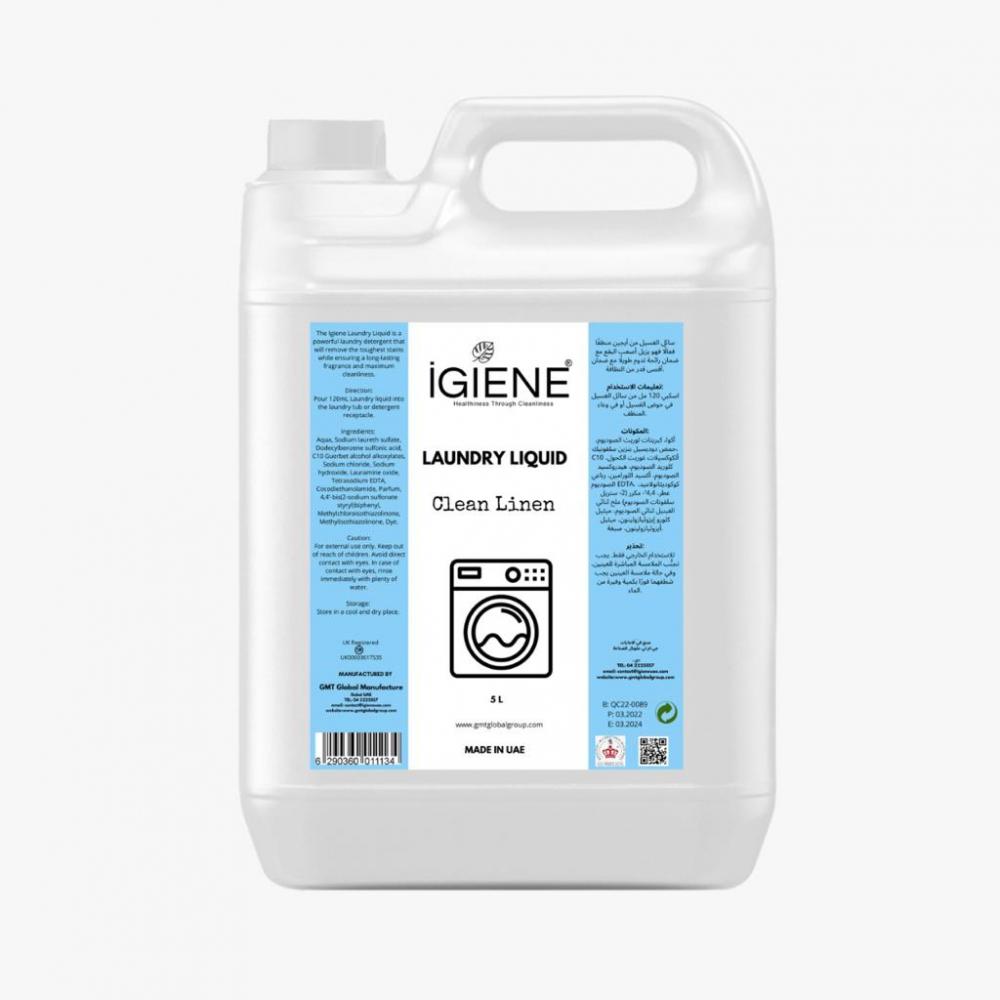 IGIENE Laundry Liquid - 5 L - Clean Linen igiene machine dish wash liquid 5l