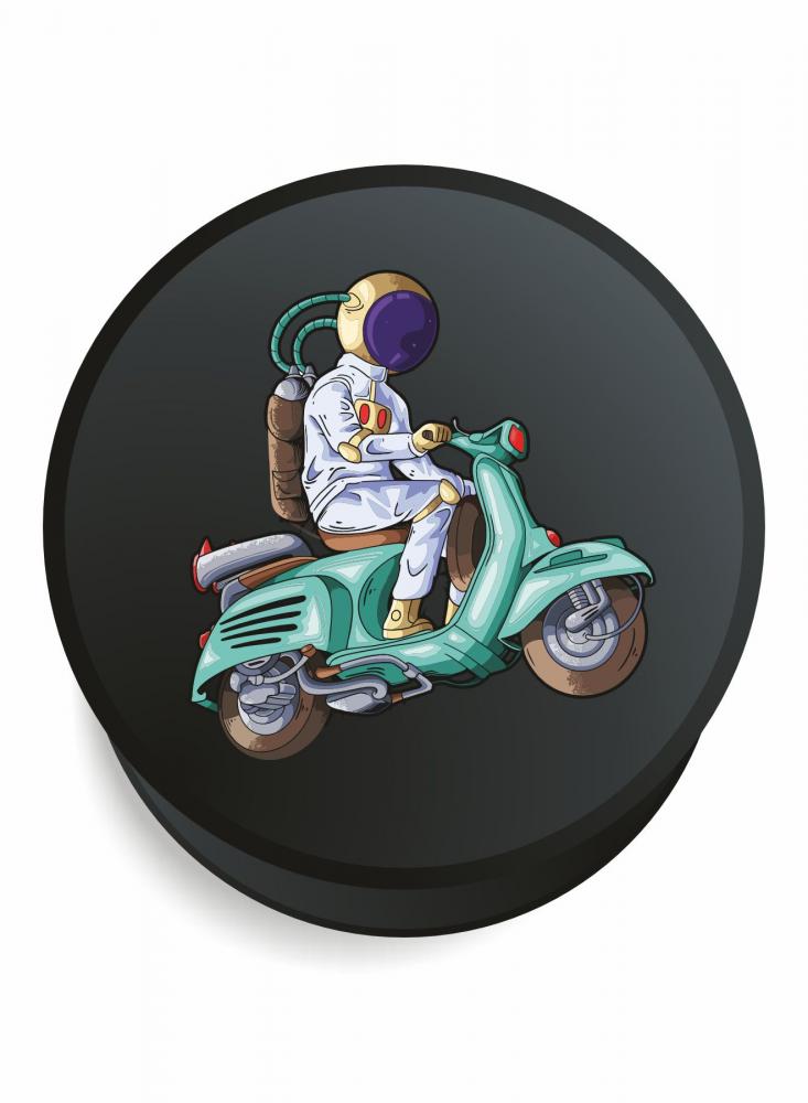 PopSocket for Smartphones and Tablets, print Cosmonaut on a scooter