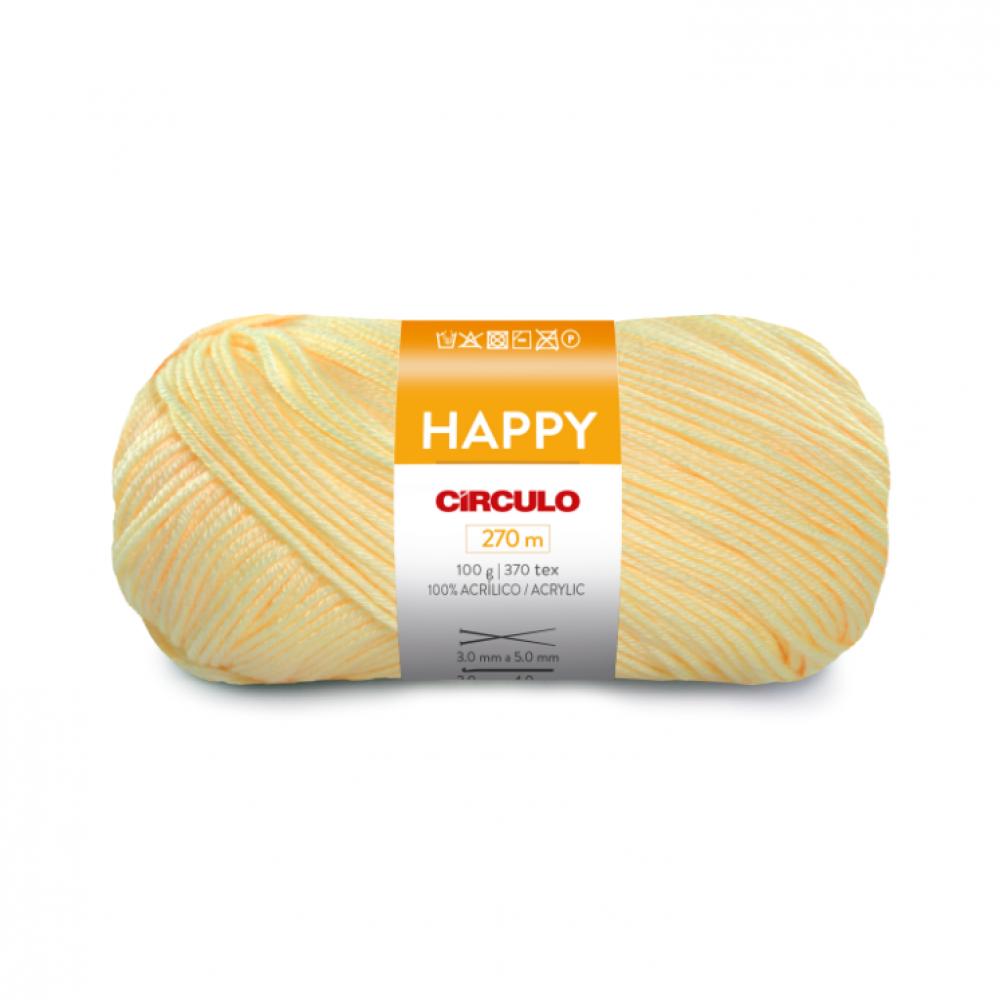 Circulo Happy Yarn - Amarelo Candy (1771) circulo happy yarn renda 7883