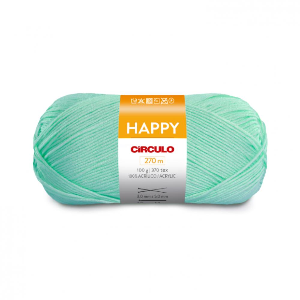 Circulo Happy Yarn - Verde Baby (2973) 1 roll cotton yarn for knitting string dyed crochet yarn for handmade projects great for weaving embroidery diy crafts dropship