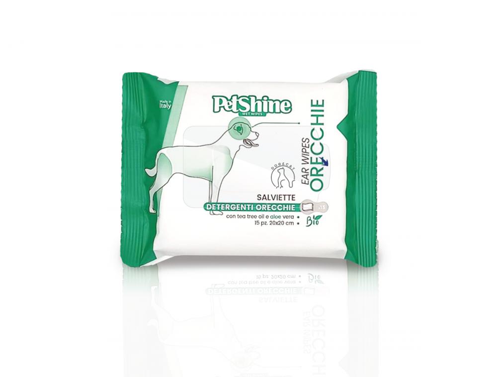 PetShine Wet Wipes For Ears 15Pcs
