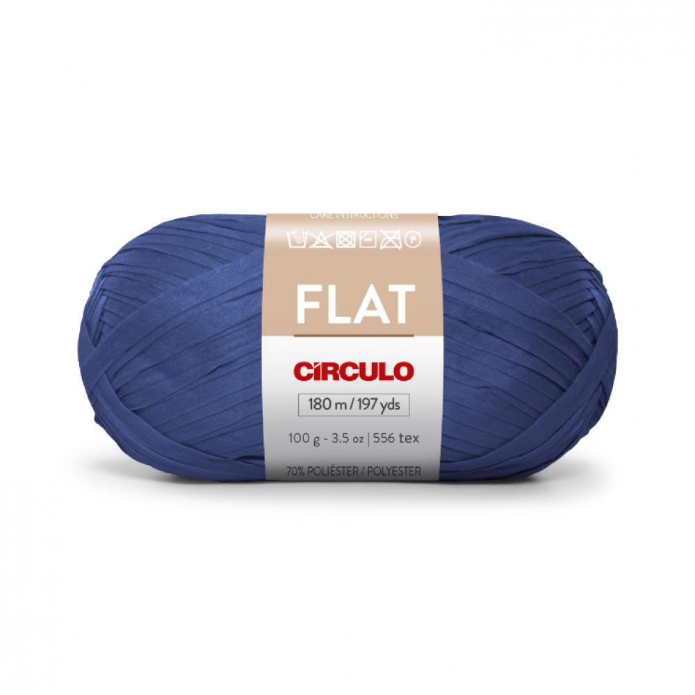 Circulo Flat Yarn - Anil (2663) circulo flat yarn branco 8001