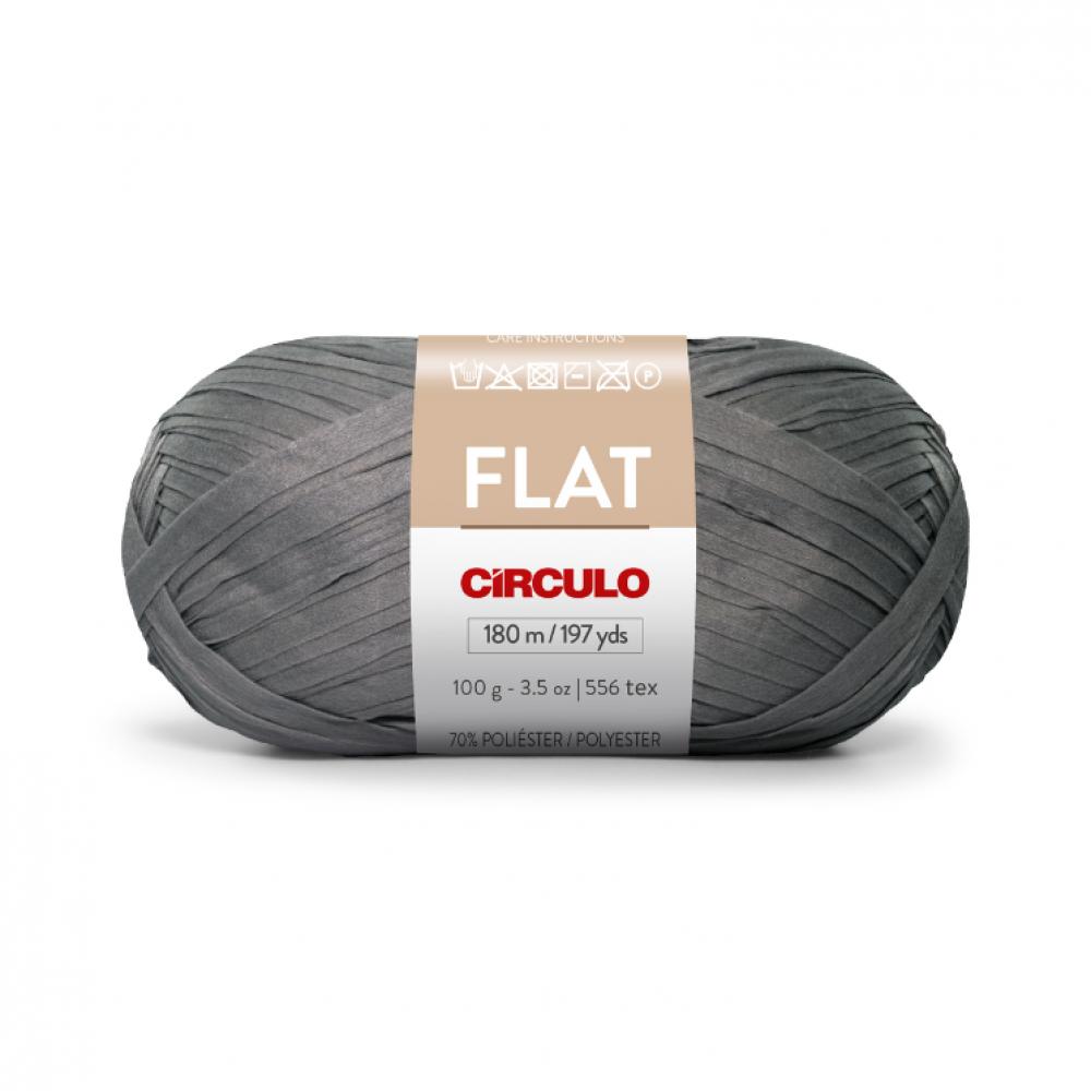 Circulo Flat Yarn - Chumbo (8327) circulo flat yarn terra 7893
