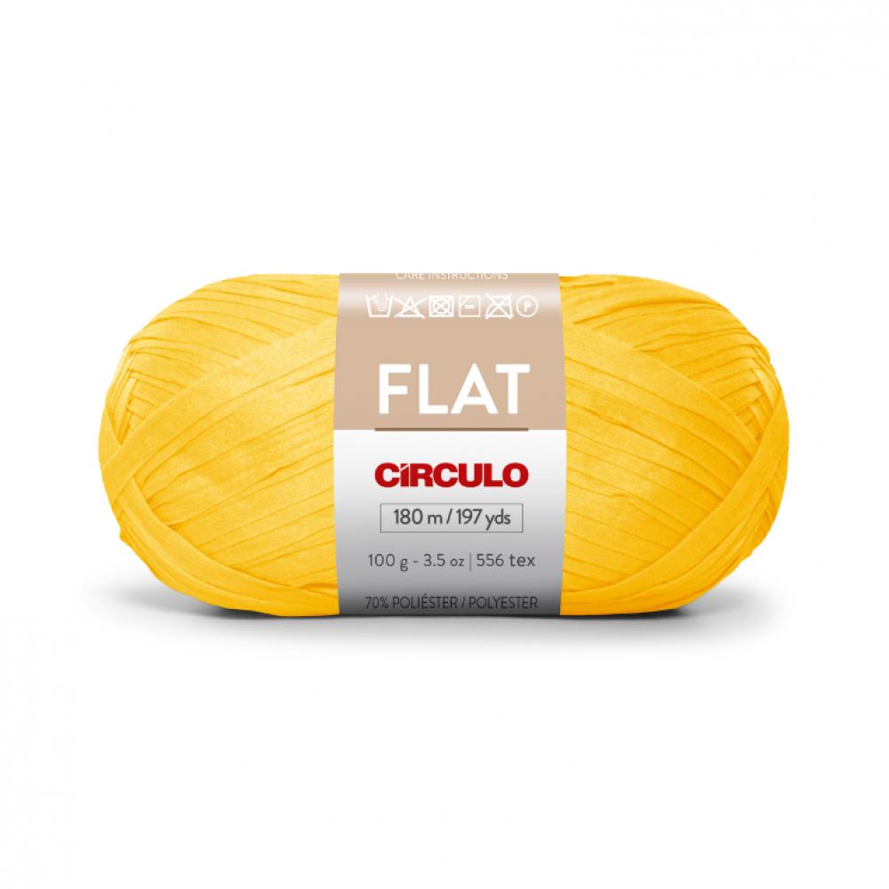 Circulo Flat Yarn - Mostarda (7030) circulo flat yarn terra 7893