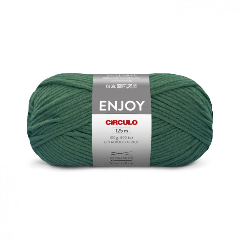 Circulo Enjoy Yarn - Coentro (5254) 1 roll cotton yarn for knitting string dyed crochet yarn for handmade projects great for weaving embroidery diy crafts dropship